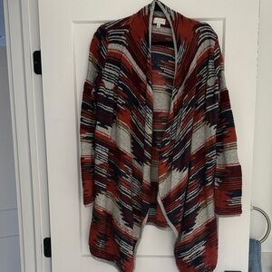 Lucky Brand Multicolor Patterned Cardigan